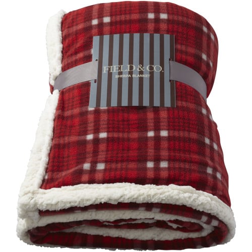 Joan sherpa plaid blanket