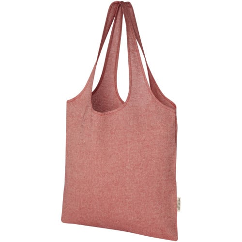 Pheebs 150 g/m² recycled cotton trendy tote bag 7L