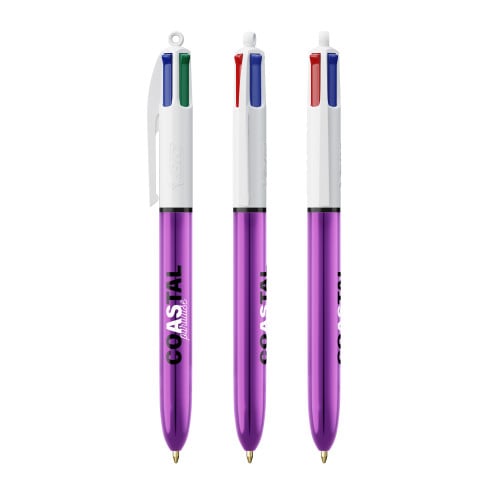 BIC® 4 Colours Shine ballpen