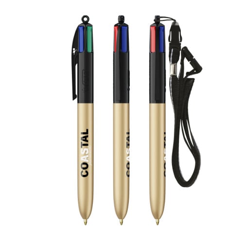 BIC® 4 Colours Glacé with Lanyard