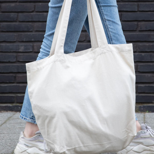 Impact Aware™ 240 gsm rcanvas shopper w/pocket undyed