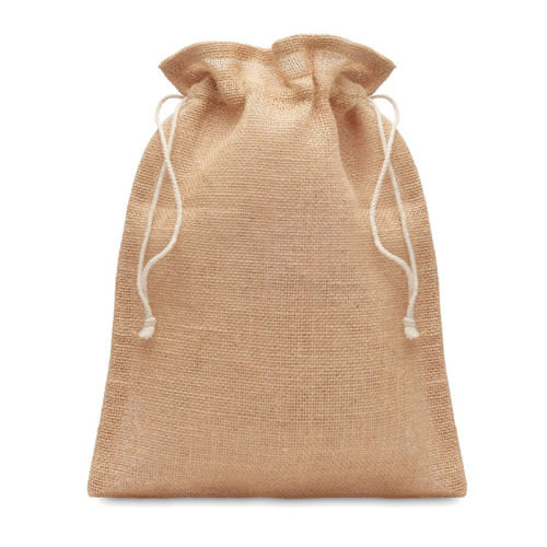 JUTE SMALL Small jute gift bag 14 x 22 cm