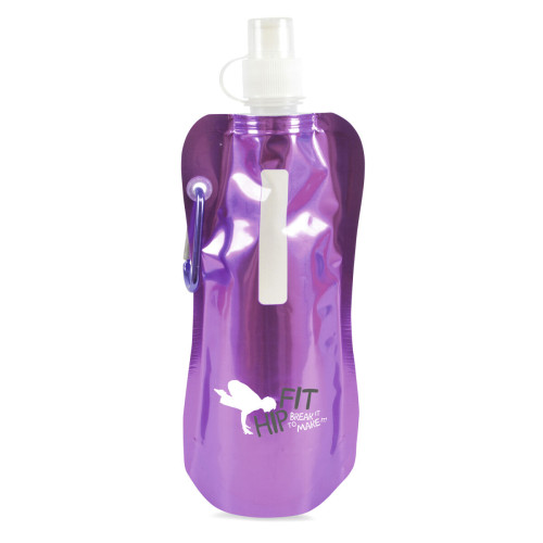 Fold Up 400ml Metallic Bottle