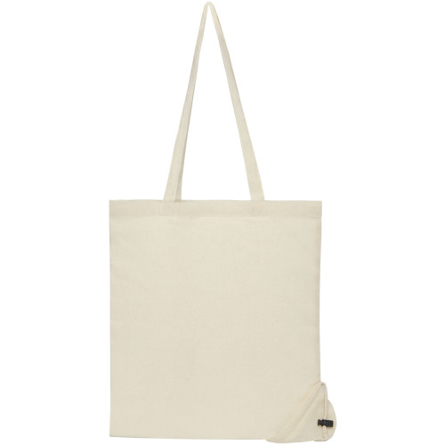 Patna 100 g/m² cotton foldable tote bag 7L