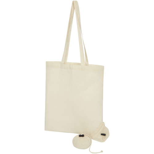 Patna 100 g/m² cotton foldable tote bag 7L