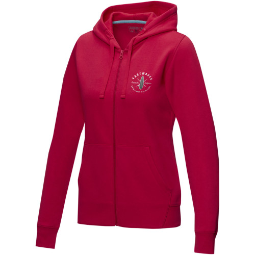 Ruby women’s GOTS organic recycled full zip hoodie