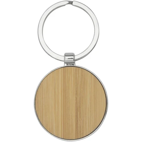 Nino bamboo round keychain