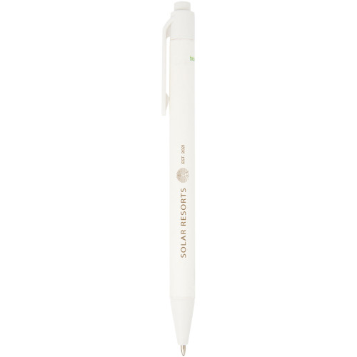 Chartik monochromatic recycled paper ballpoint pen with matte finish