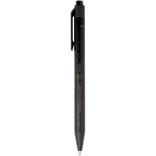 Chartik monochromatic recycled paper ballpoint pen with matte finish