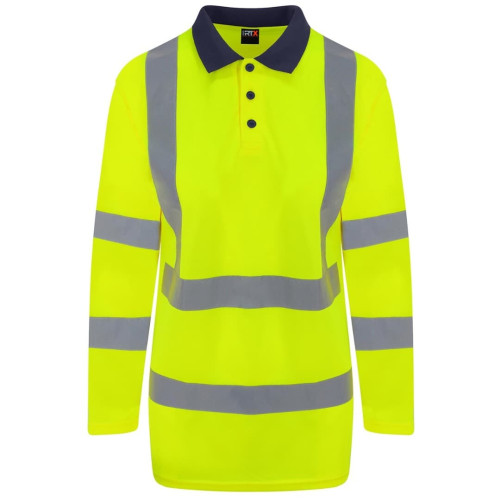 High visibility long sleeve polo