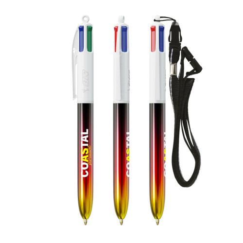 BIC® 4 Colours® Flags Collection + lanyard