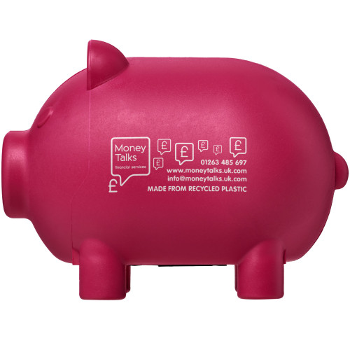 Oink recycled plastic piggy bank