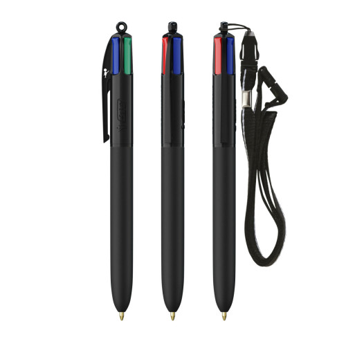 BIC® 4 Colours Soft with Lanyard