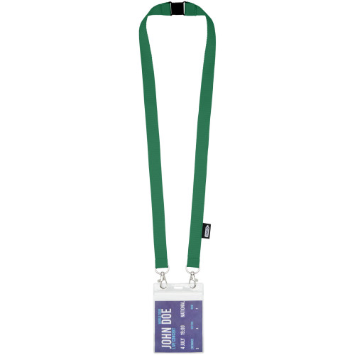 Adam recycled PET lanyard with two hooks