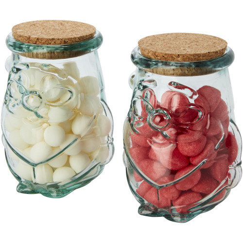 Airoel 2-piece recycled glass container set