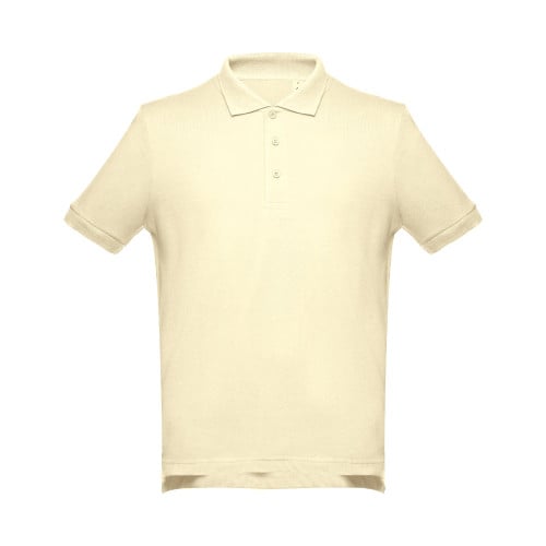 THC ADAM. Men's short-sleeved cotton polo shirt