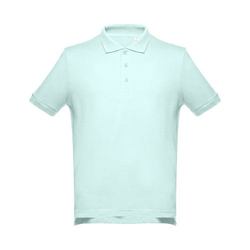 THC ADAM. Men's short-sleeved cotton polo shirt