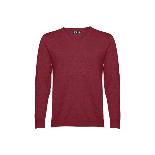 THC MILAN. Men's V-neck pullover in cotton and polyamide