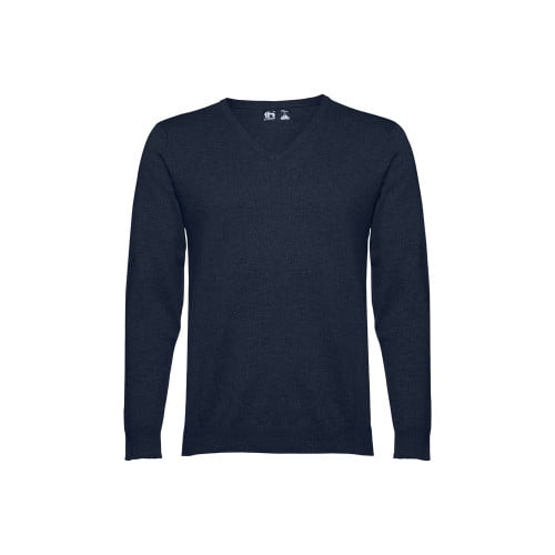 THC MILAN. Men's V-neck pullover in cotton and polyamide