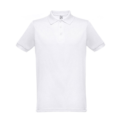 THC BERLIN WH. Men's short-sleeved polo shirt. White