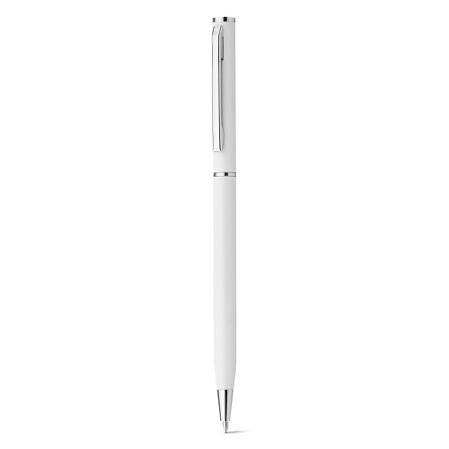 LESLEY METALLIC. Aluminium ball pen with clip and twist mechanism