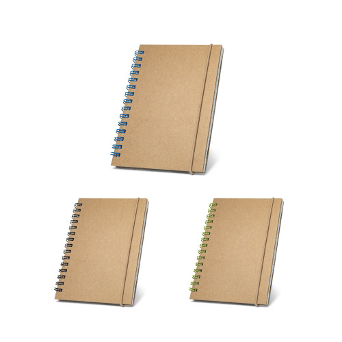 MARLOWE. Spiral pocket sized notepad with lined pages