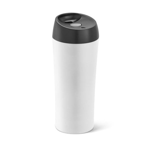 MONARDA. Stainless steel and PP travel cup 470 mL