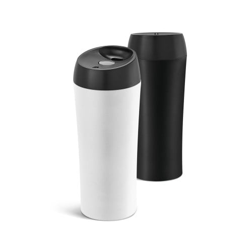 MONARDA. Stainless steel and PP travel cup 470 mL