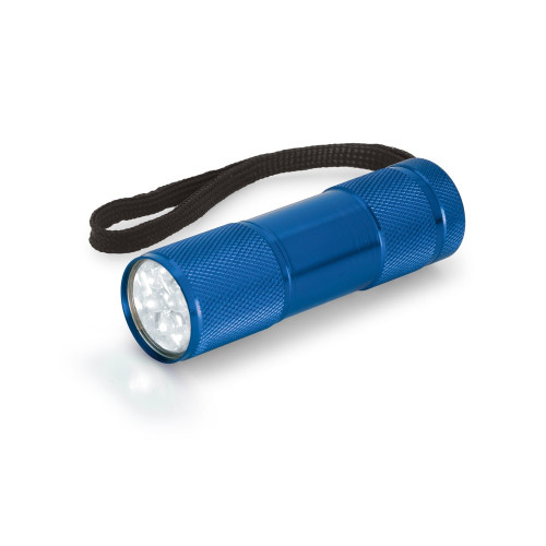 FLASHY. Aluminum flashlight with 9 LEDs