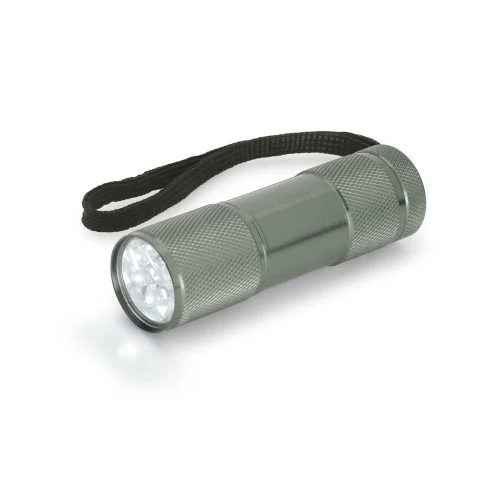 FLASHY. Aluminum flashlight with 9 LEDs