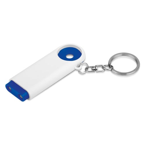 TOKEN. Coin-shaped keyring for supermarket trolley