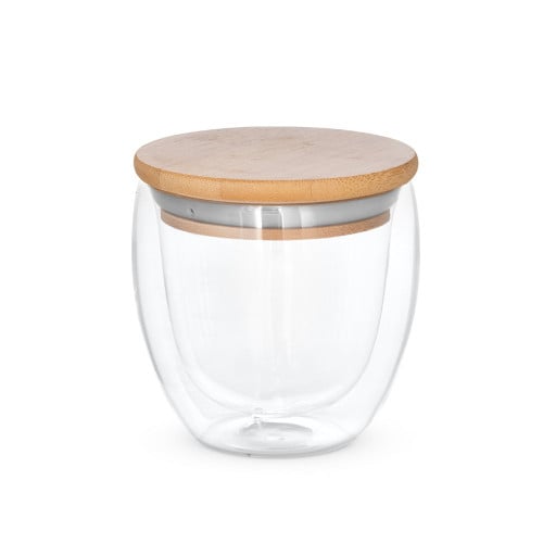 ECUADOR 250. Borosilicate glass travel cup 250 mL