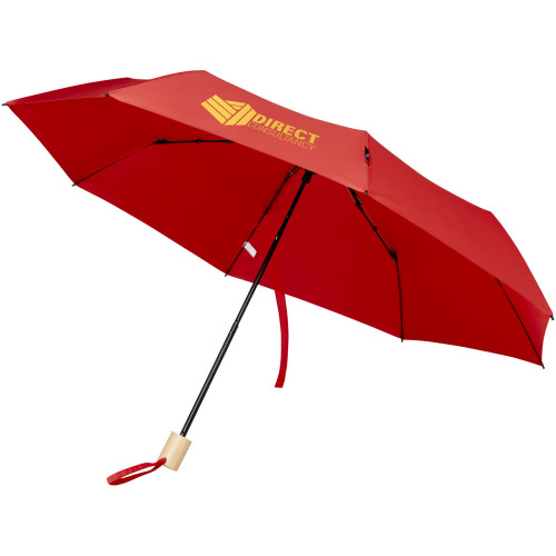 Birgit 21'' foldable windproof recycled PET umbrella