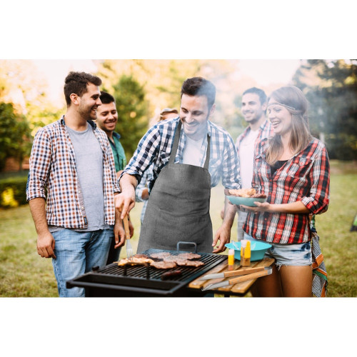 KABSA. Barbecue set supplied in a bamboo case