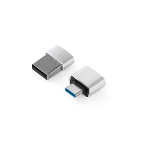 MINSKY. Set of 2 aluminium USB-A / USB-C adapters