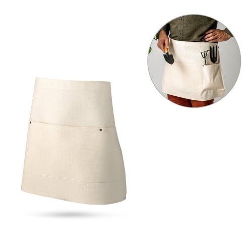 CHICORY. Multi-purpose apron in cotton canvas (260 g/m²)