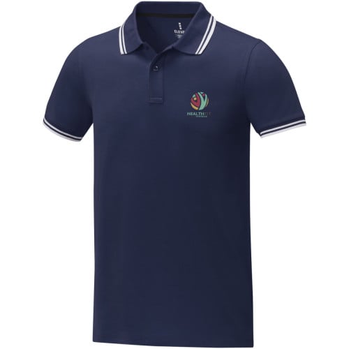 Amarago short sleeve men's tipping polo