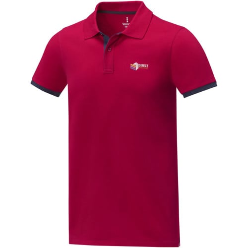 Morgan short sleeve men's duotone polo