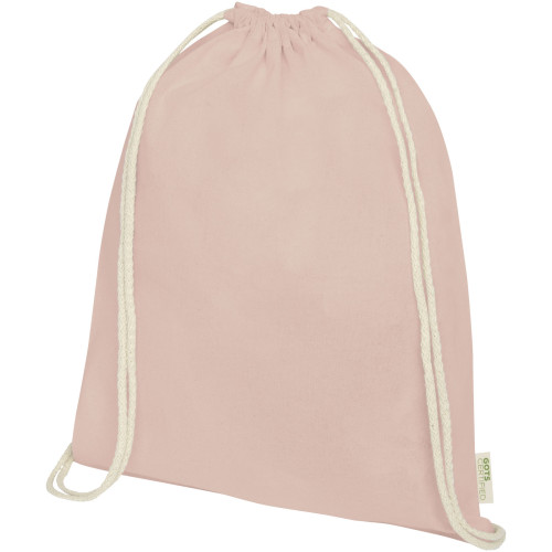 Orissa 140 g/m² GOTS organic cotton drawstring bag 5L