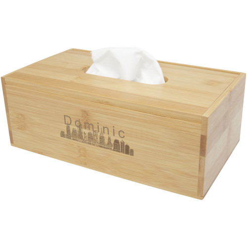 Inan bamboo tissue box holder