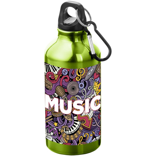 Oregon 400 ml aluminium water bottle with carabiner