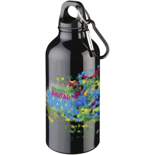 Oregon 400 ml aluminium water bottle with carabiner