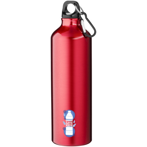 Oregon 770 ml aluminium water bottle with carabiner