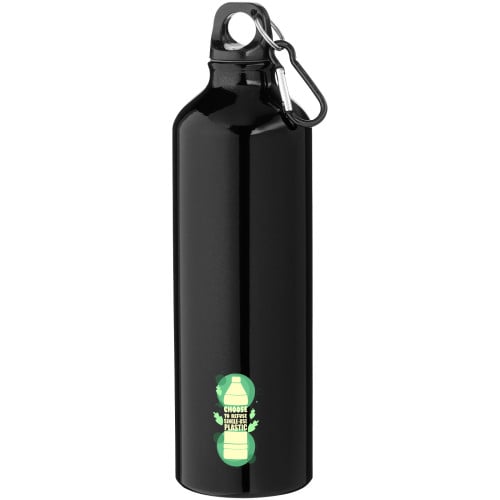 Oregon 770 ml aluminium water bottle with carabiner