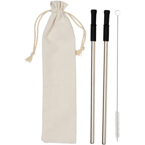 Lena reusable stainless straw set